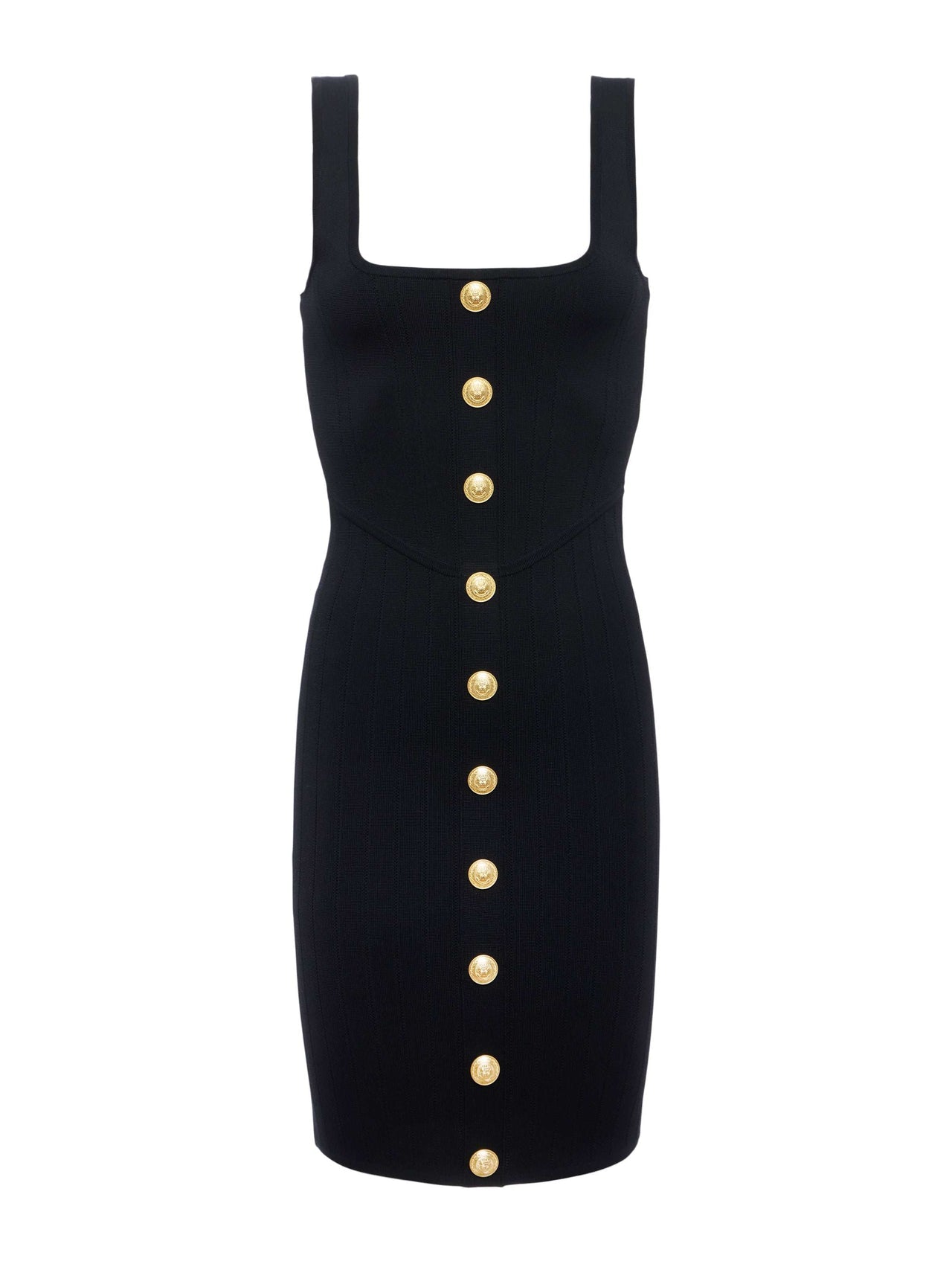 Soleil Knit Dress in Black/Gold