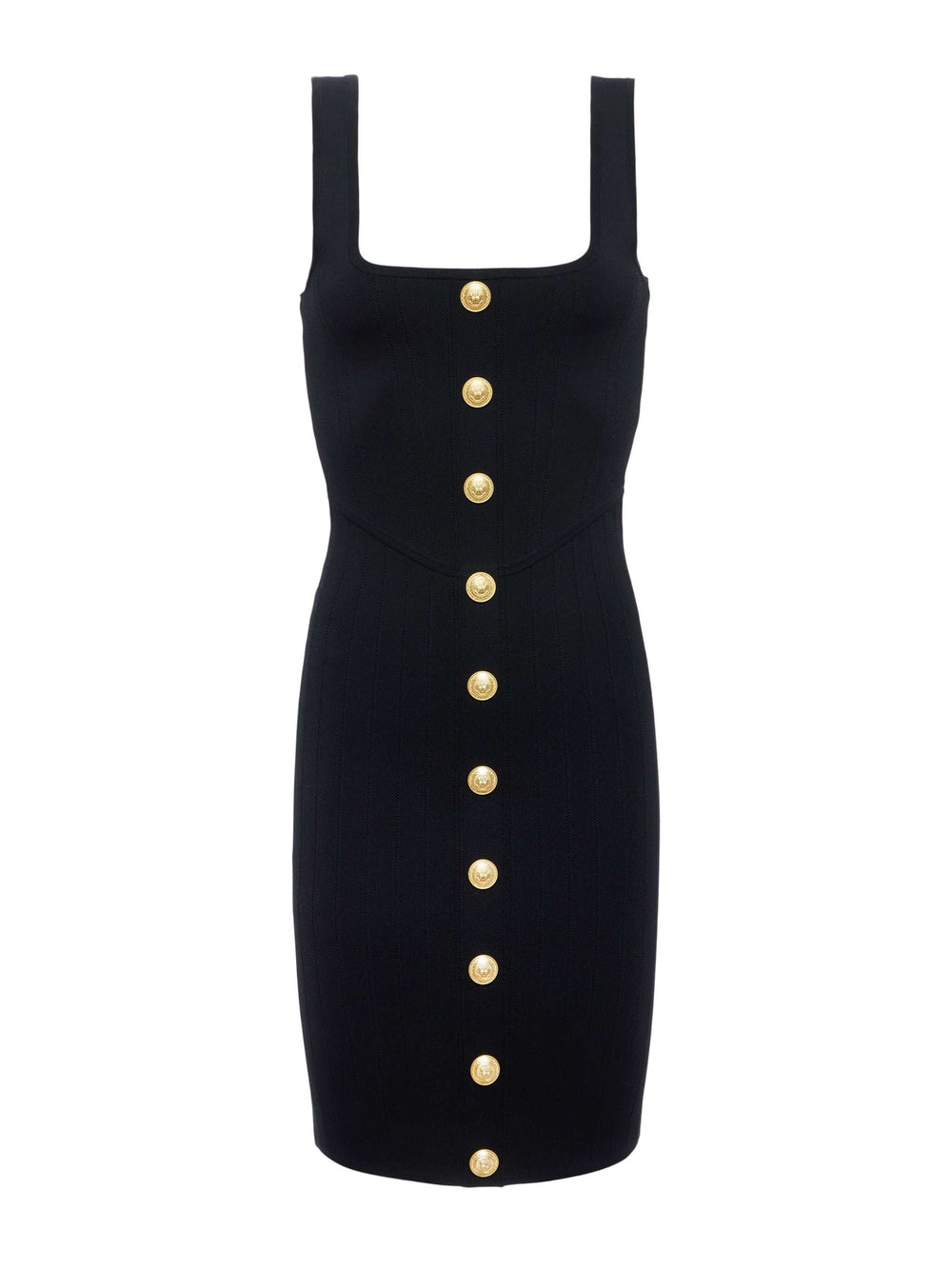 Soleil Knit Dress in Black/Gold