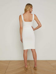 Soleil Knit Dress in Ivory/Gold