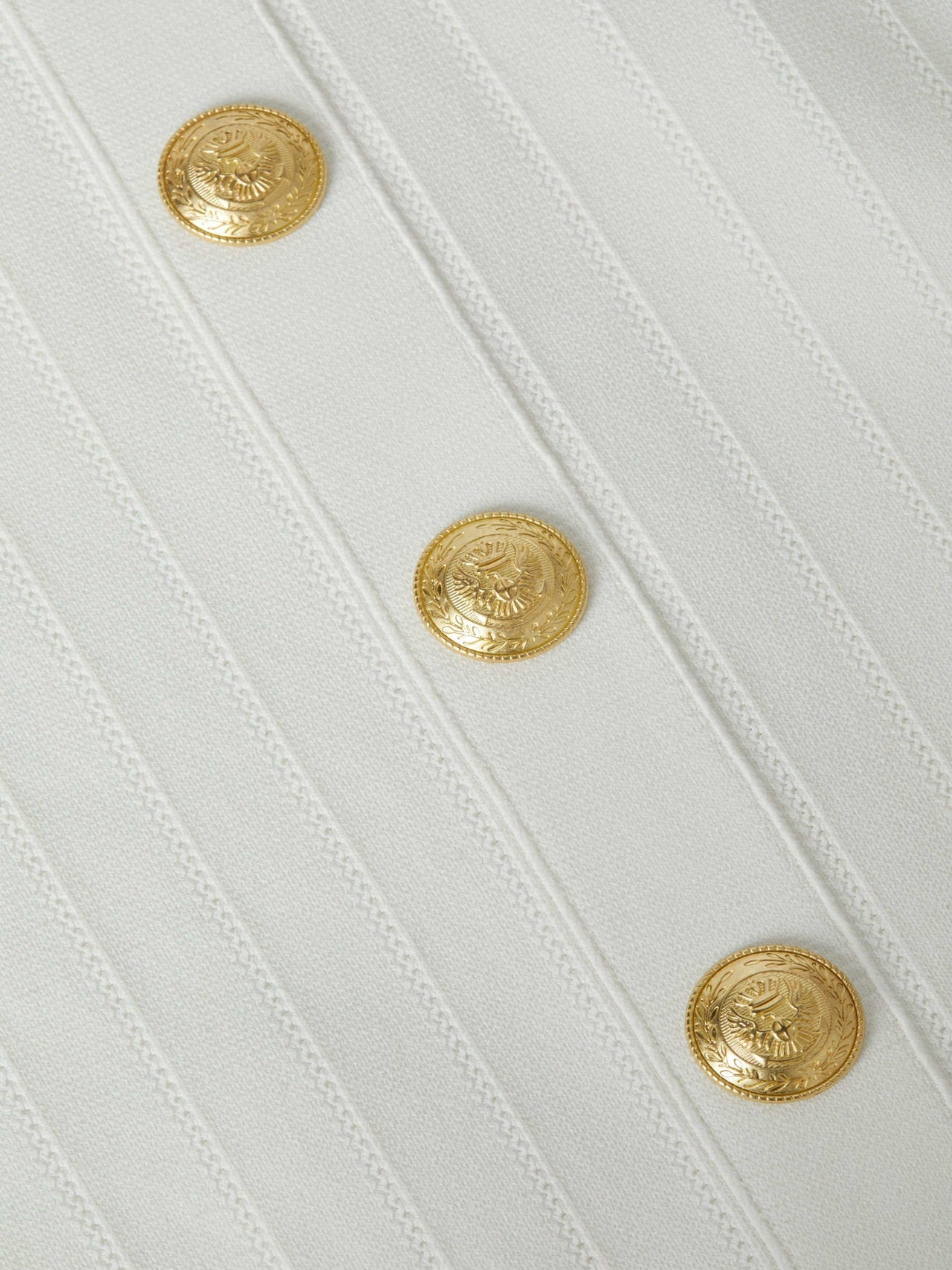 Soleil Knit Dress in Ivory/Gold