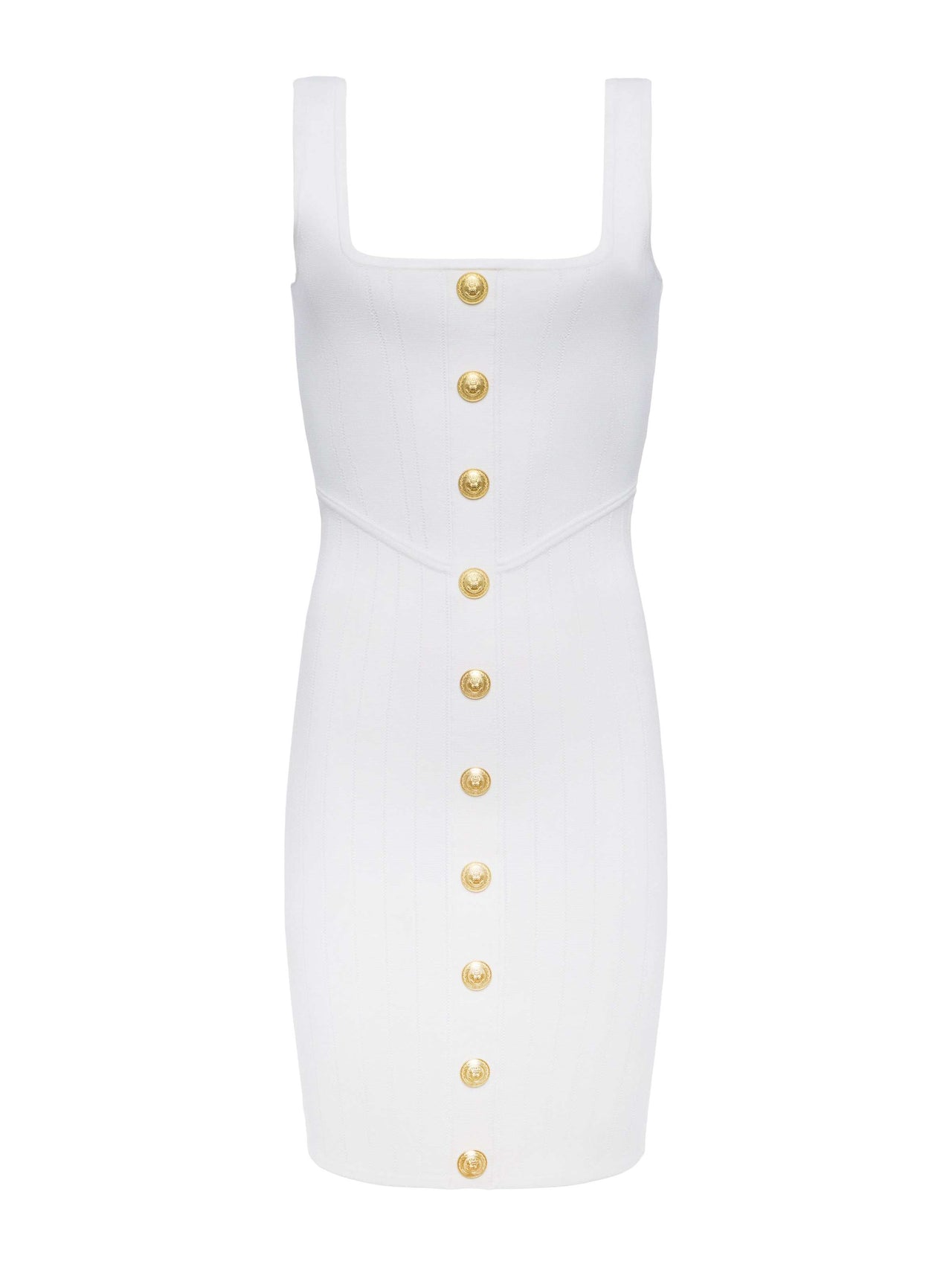 Soleil Knit Dress in Ivory/Gold