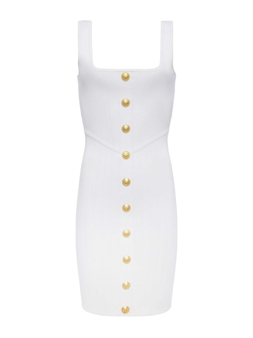 Soleil Knit Dress in Ivory/Gold