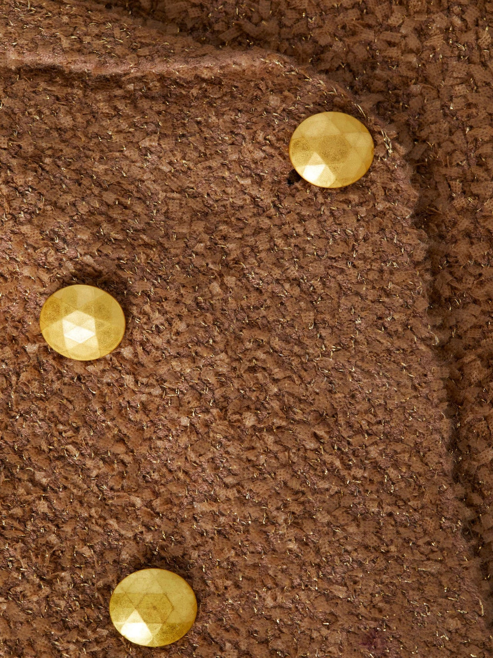 Bethany Knit Blazer in Dark Cappuccino/Gold