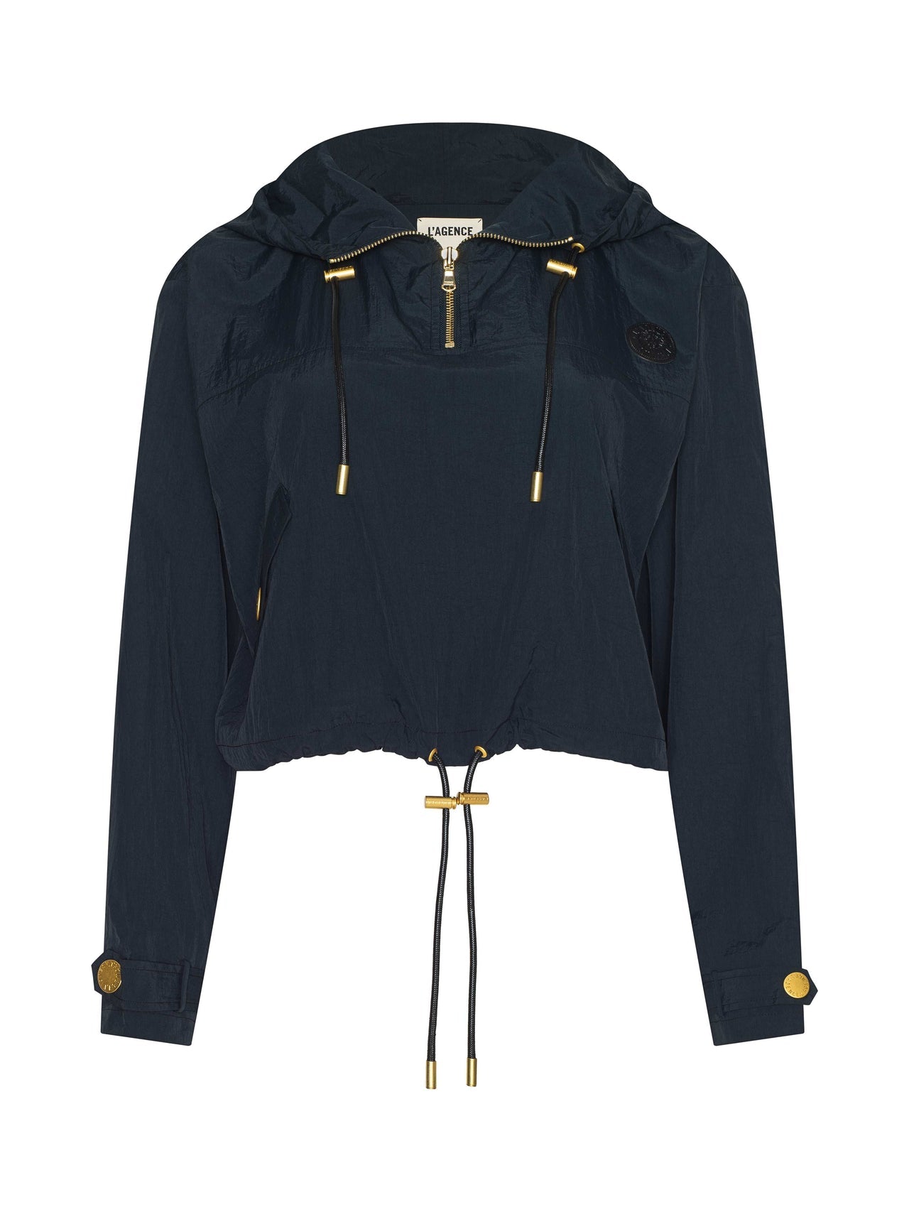 Bronwyn Cropped Windbreaker in Black