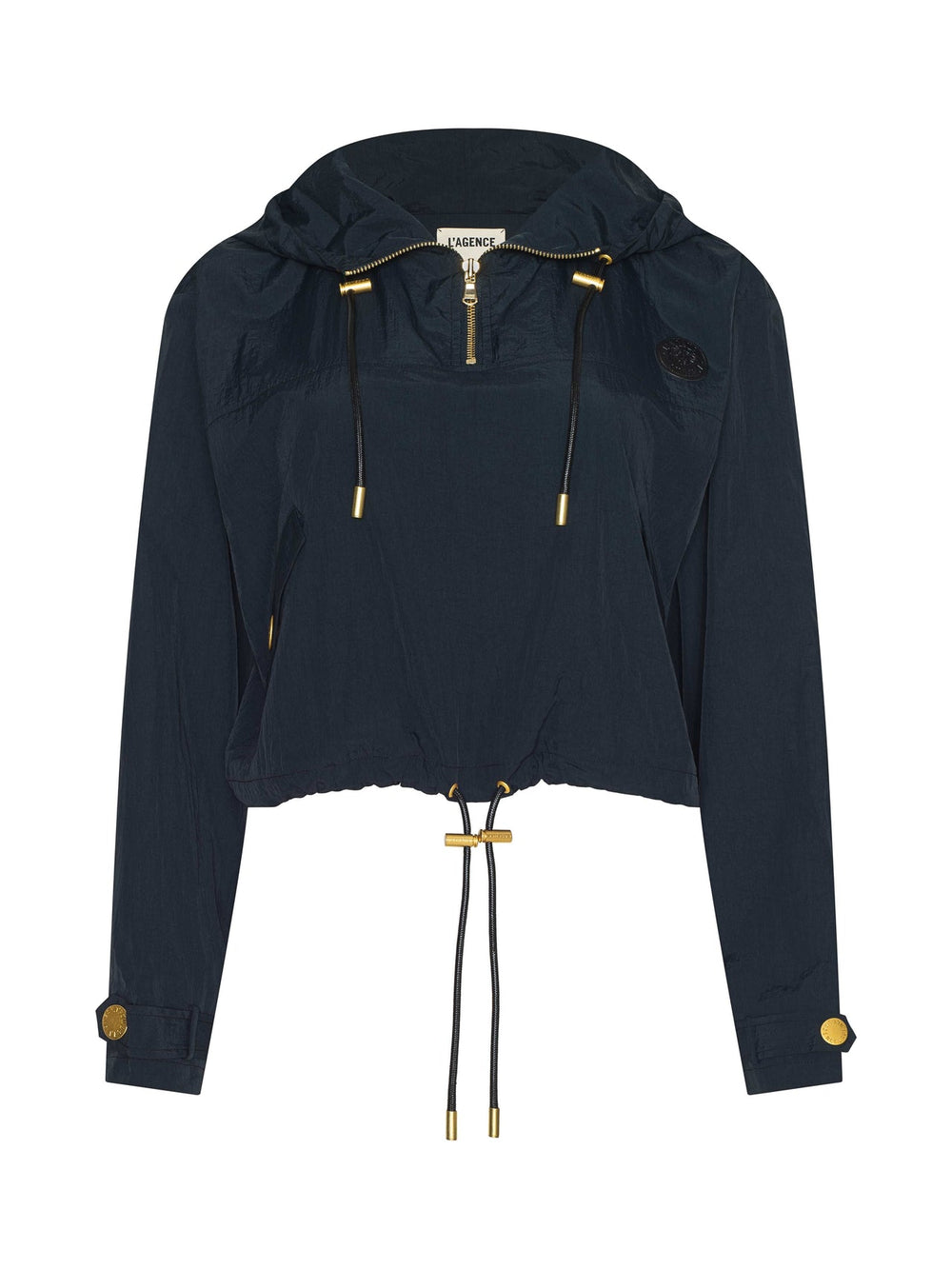 Bronwyn Cropped Windbreaker in Black