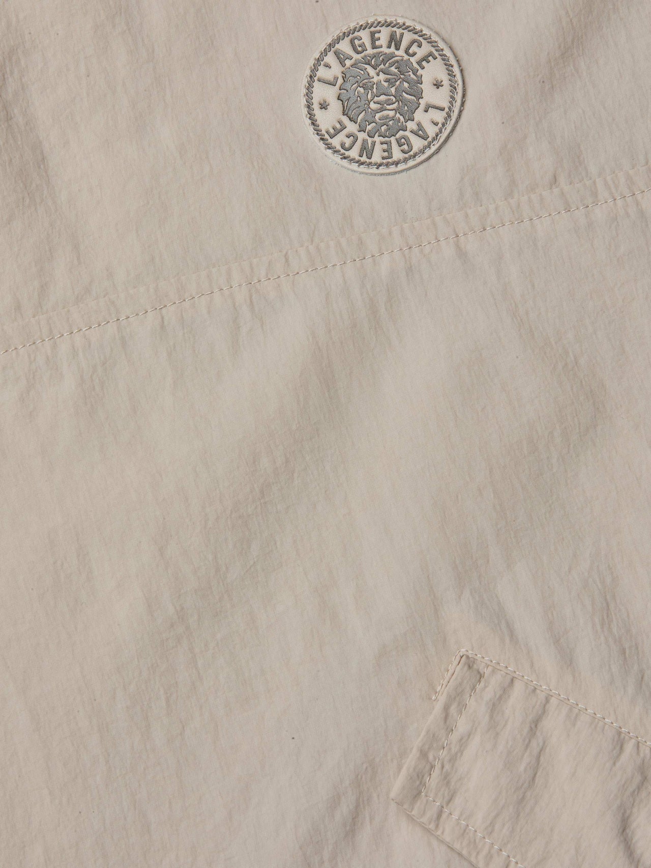 Bronwyn Cropped Windbreaker in Cement