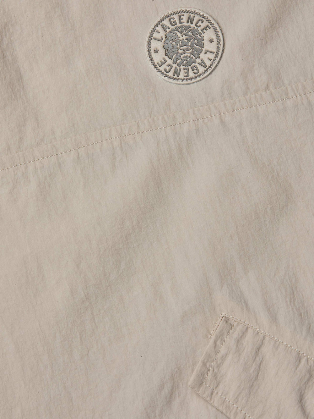 Bronwyn Cropped Windbreaker in Cement