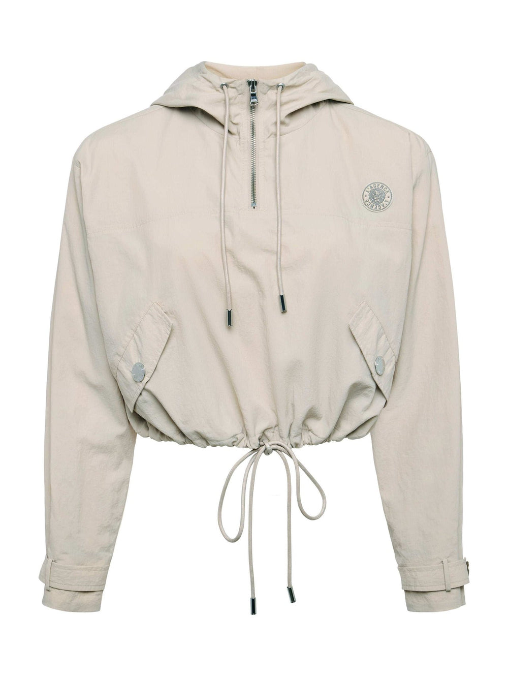Bronwyn Cropped Windbreaker in Cement