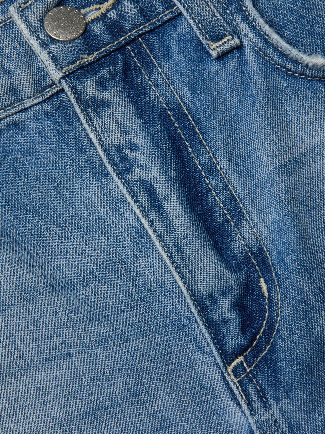 Clark Distressed Jean Short in Galveston Destruct