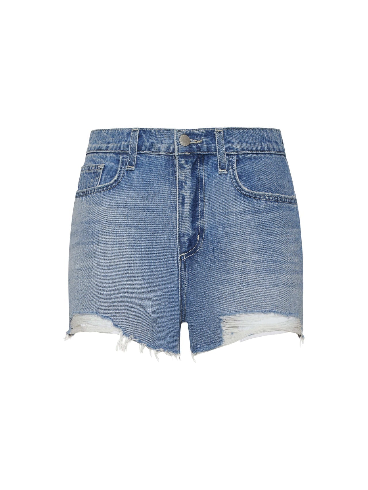 Clark Distressed Jean Short in Galveston Destruct