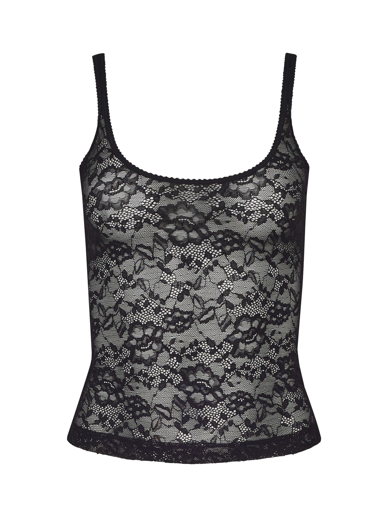 Vinka Lace Tank in Black