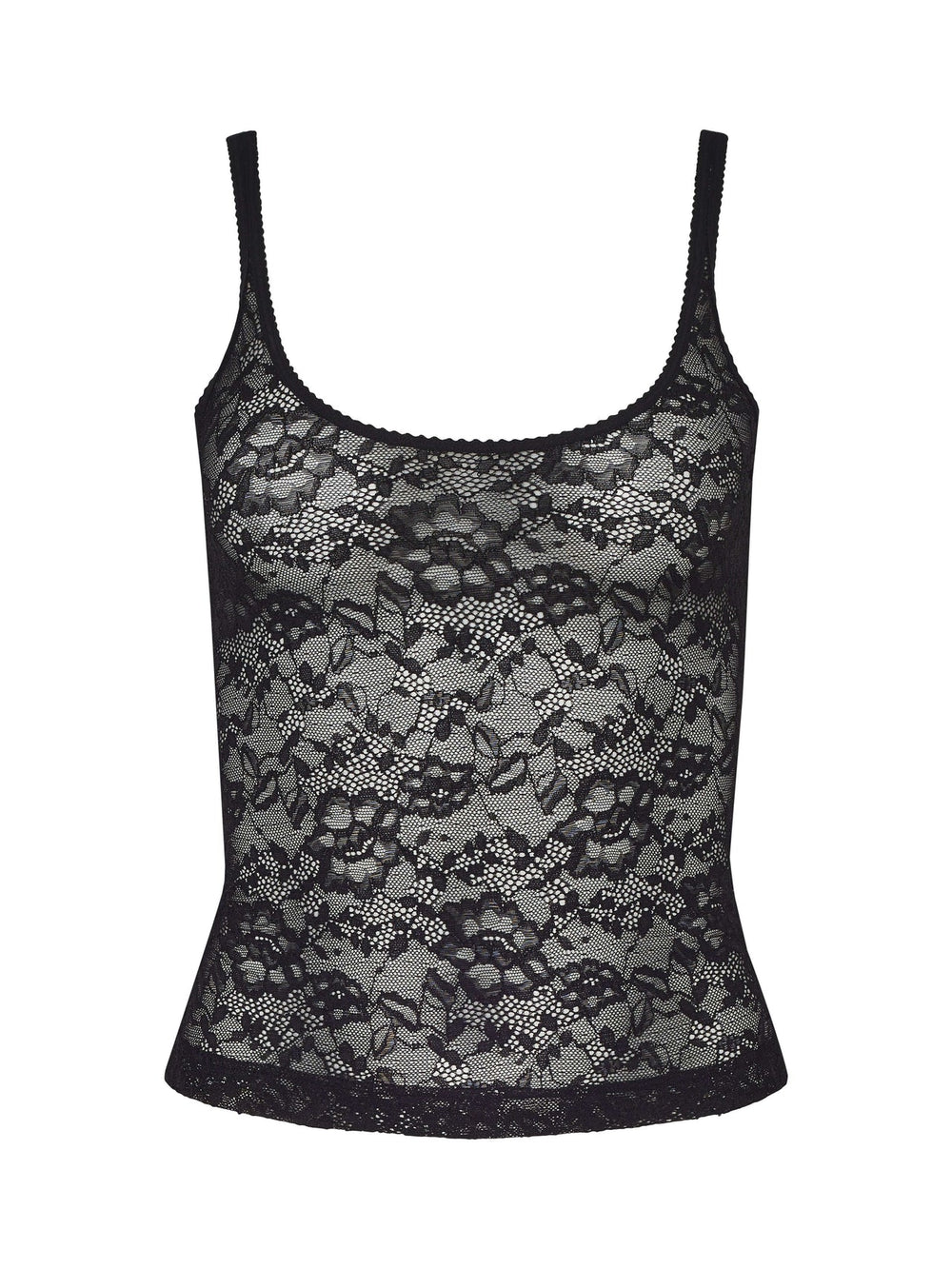 Vinka Lace Tank in Black