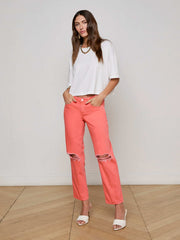 Daria Oversized Cropped Tee in White