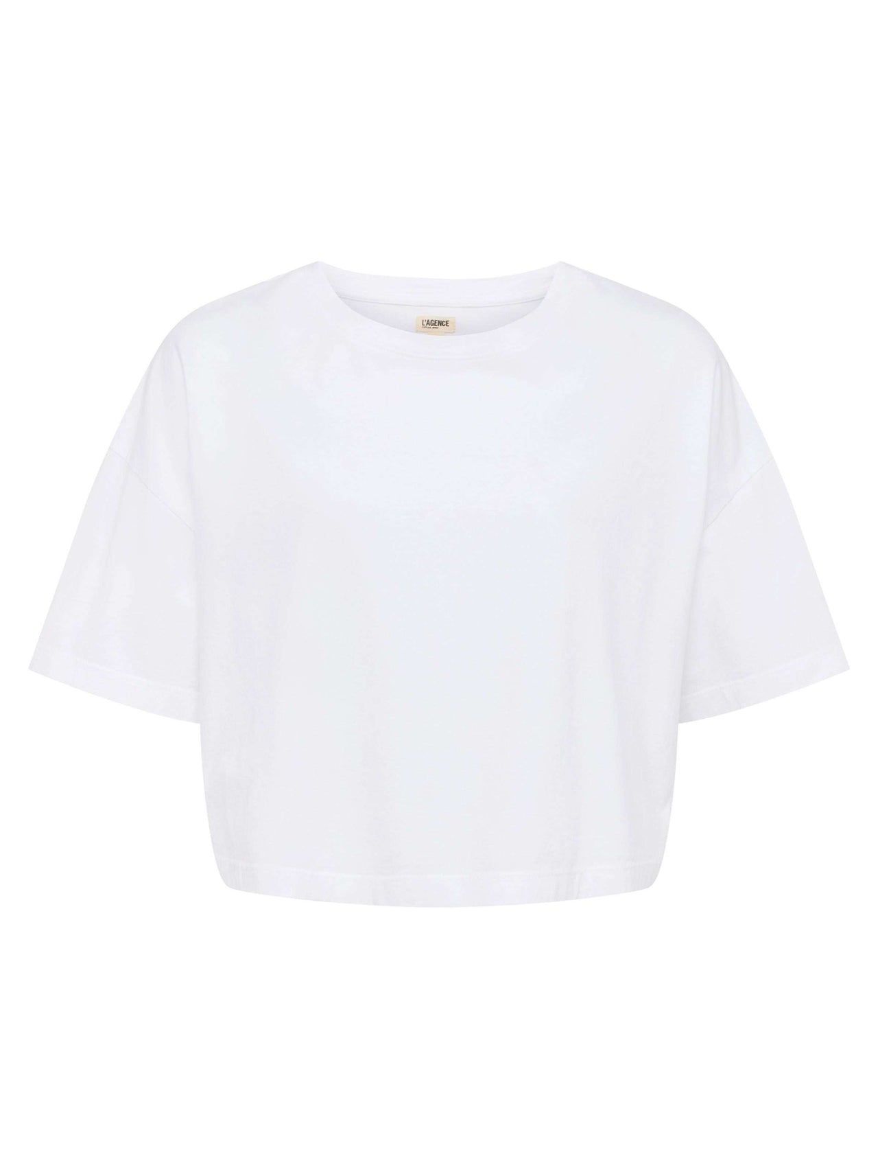 Daria Oversized Cropped Tee in White
