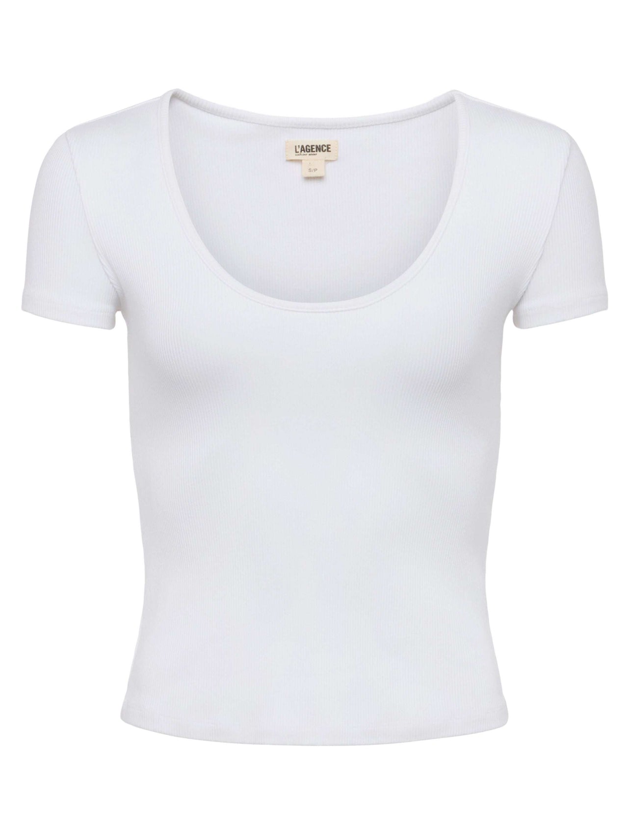 Brynlee Scoopneck Tee in White