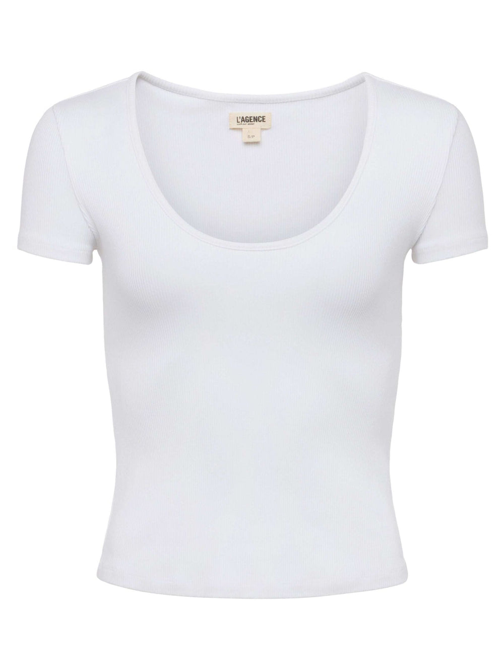 Brynlee Scoopneck Tee in White