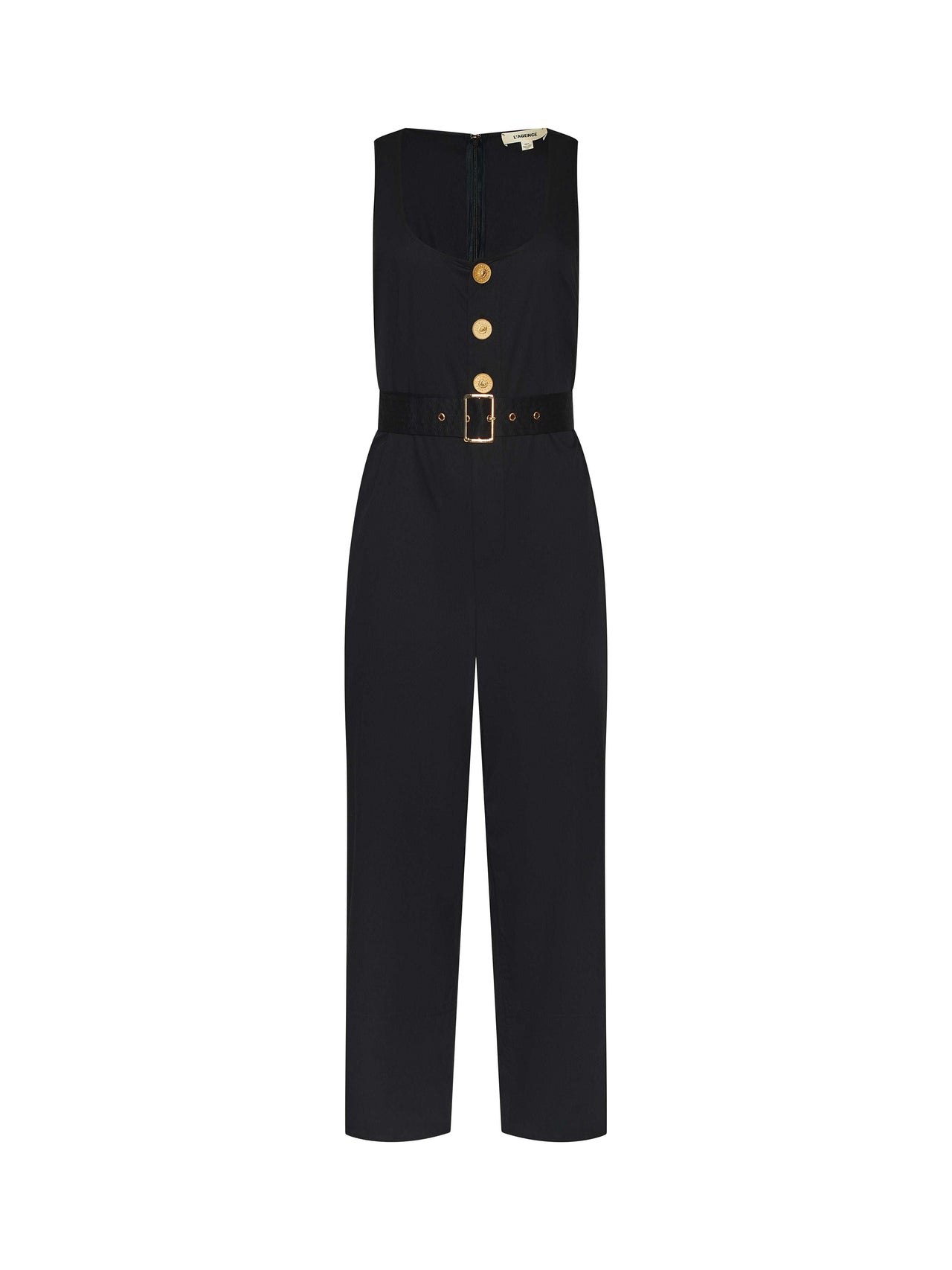 Branca Poplin Jumpsuit in Black