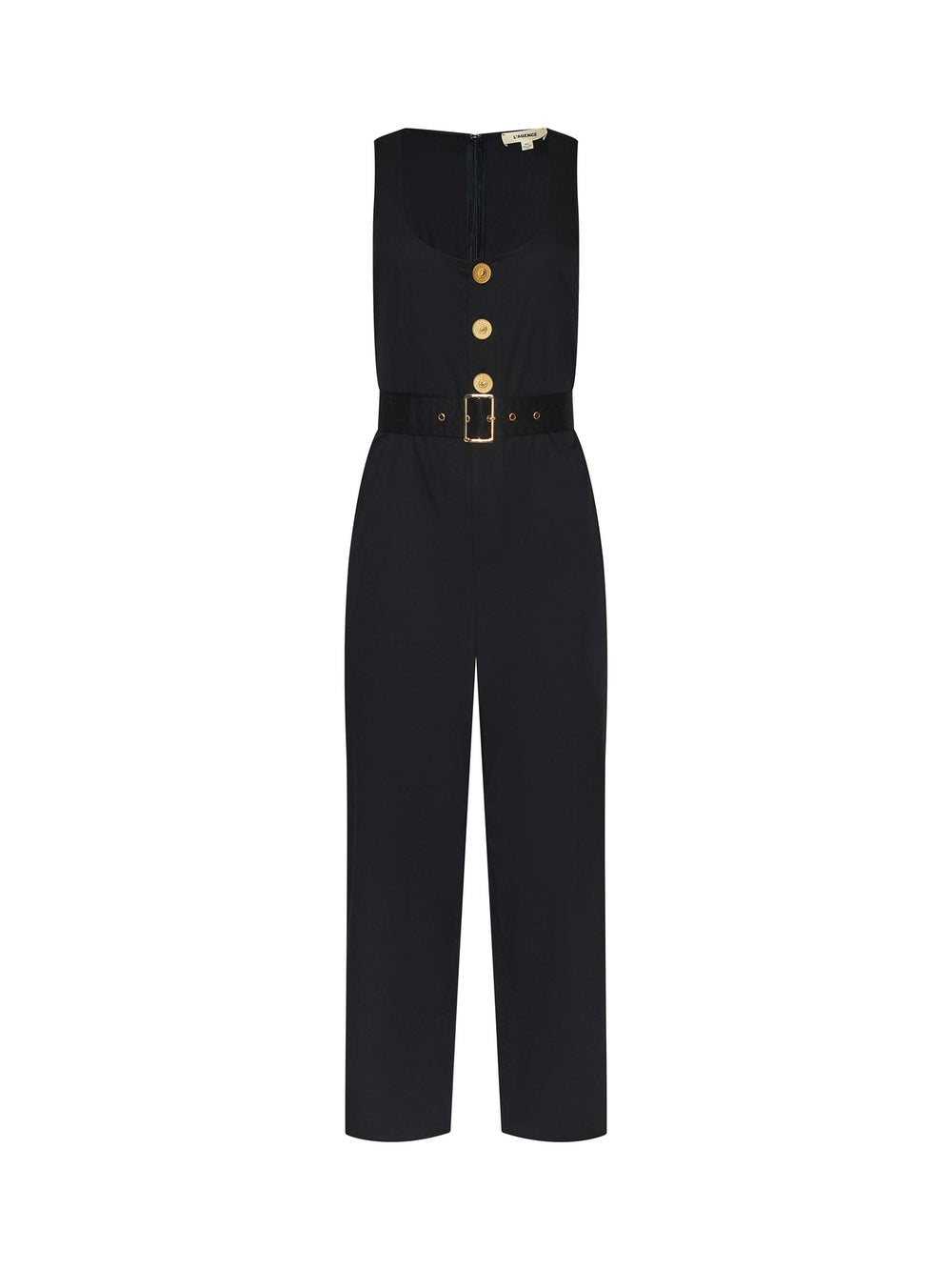 Branca Poplin Jumpsuit in Black