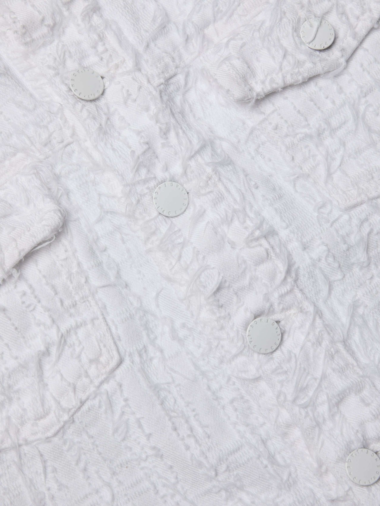 Koda Cropped Jean Jacket in Textile Blanc