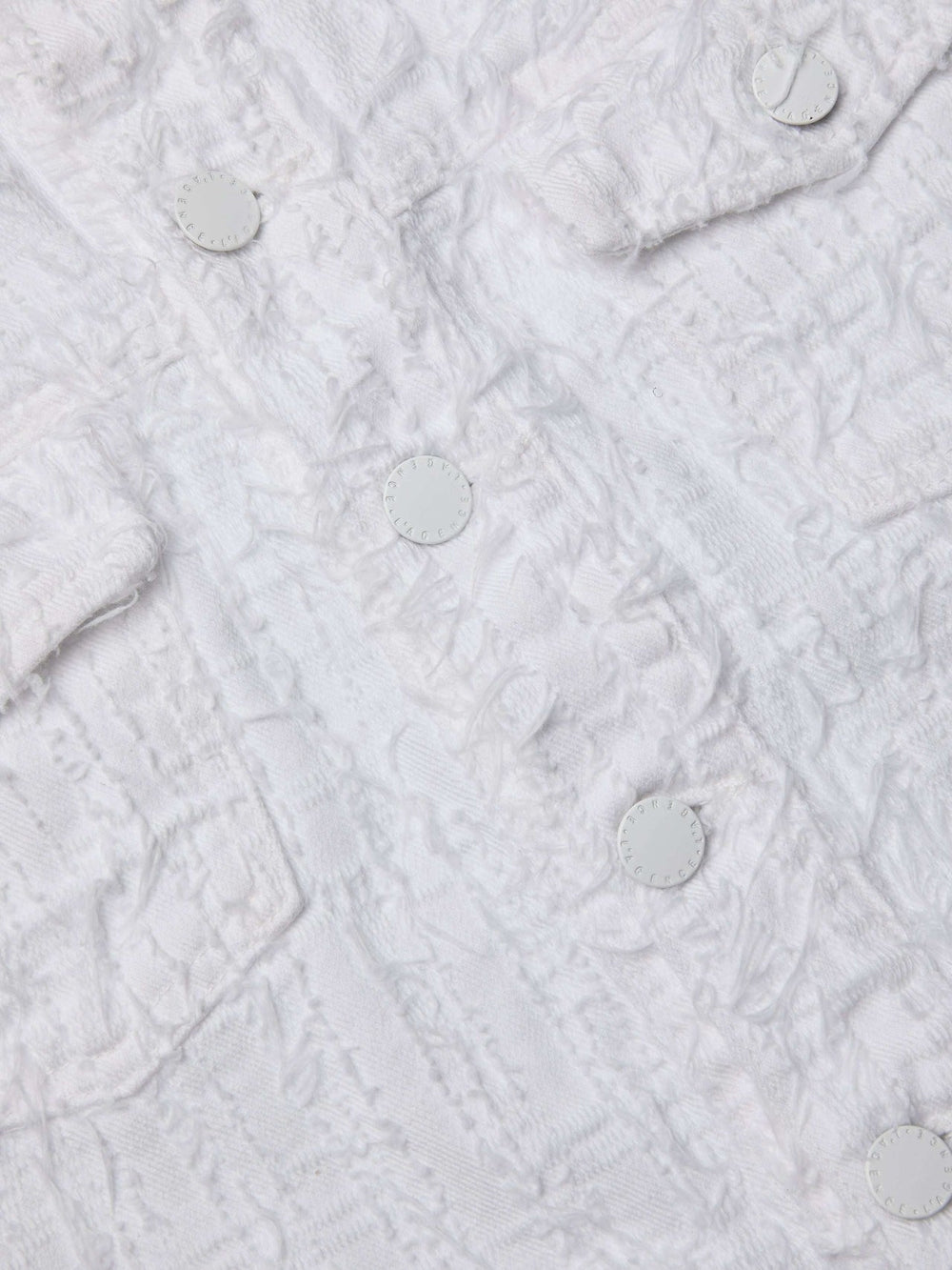 Koda Cropped Jean Jacket in Textile Blanc