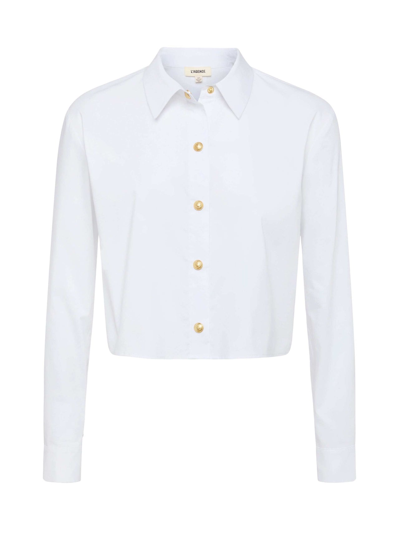 Cosette Shirt in White/Gold