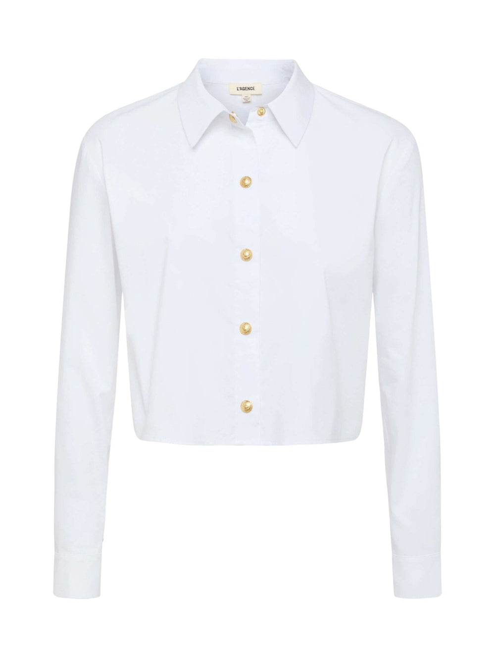 Cosette Shirt in White/Gold