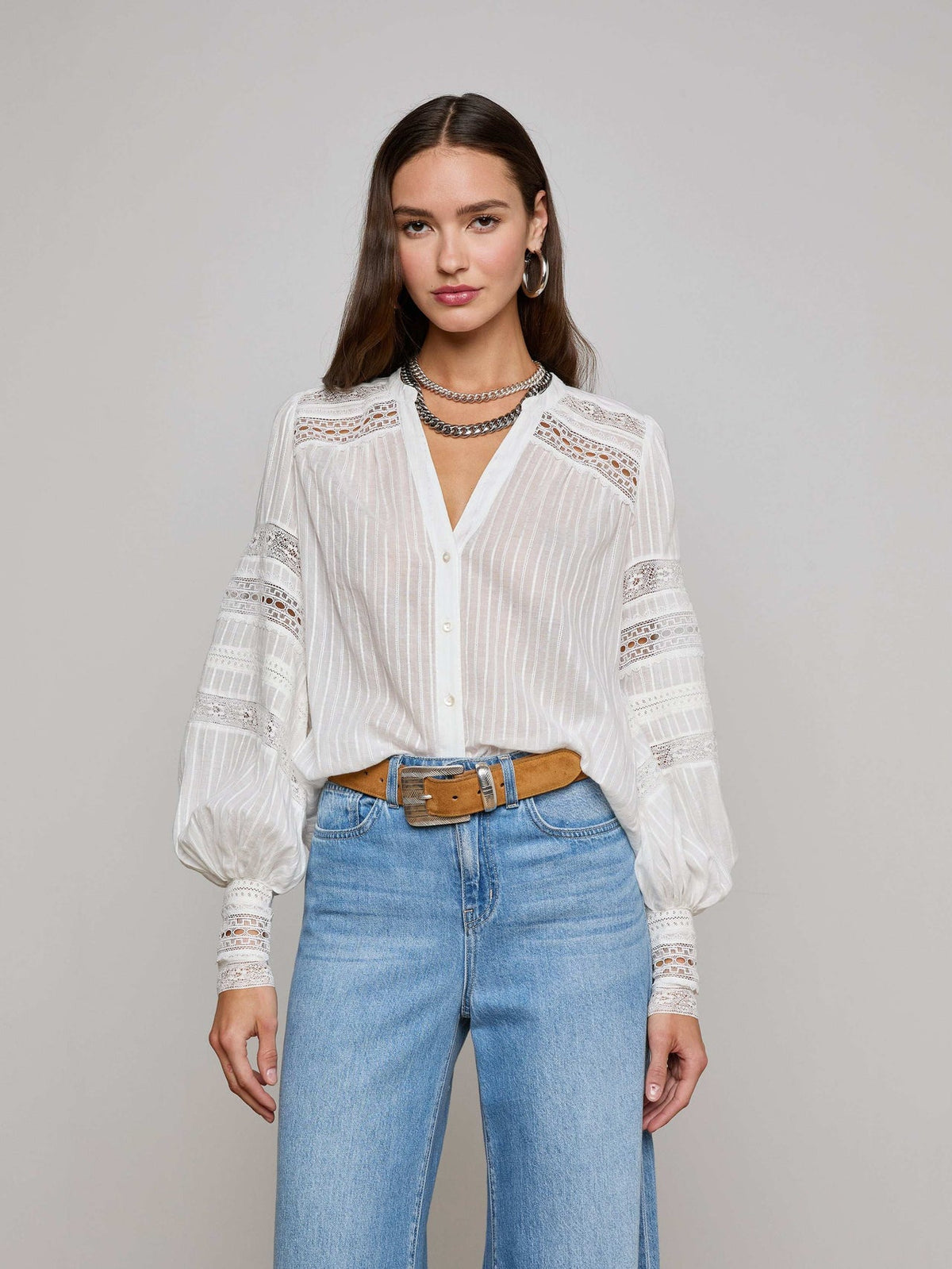 Kiera Blouse in Ivory