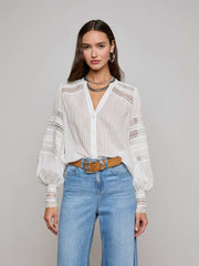 Kiera Blouse in Ivory