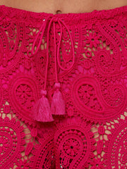 Geraldine Cover-Up Pant in Fuschia