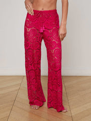 Geraldine Cover-Up Pant in Fuschia
