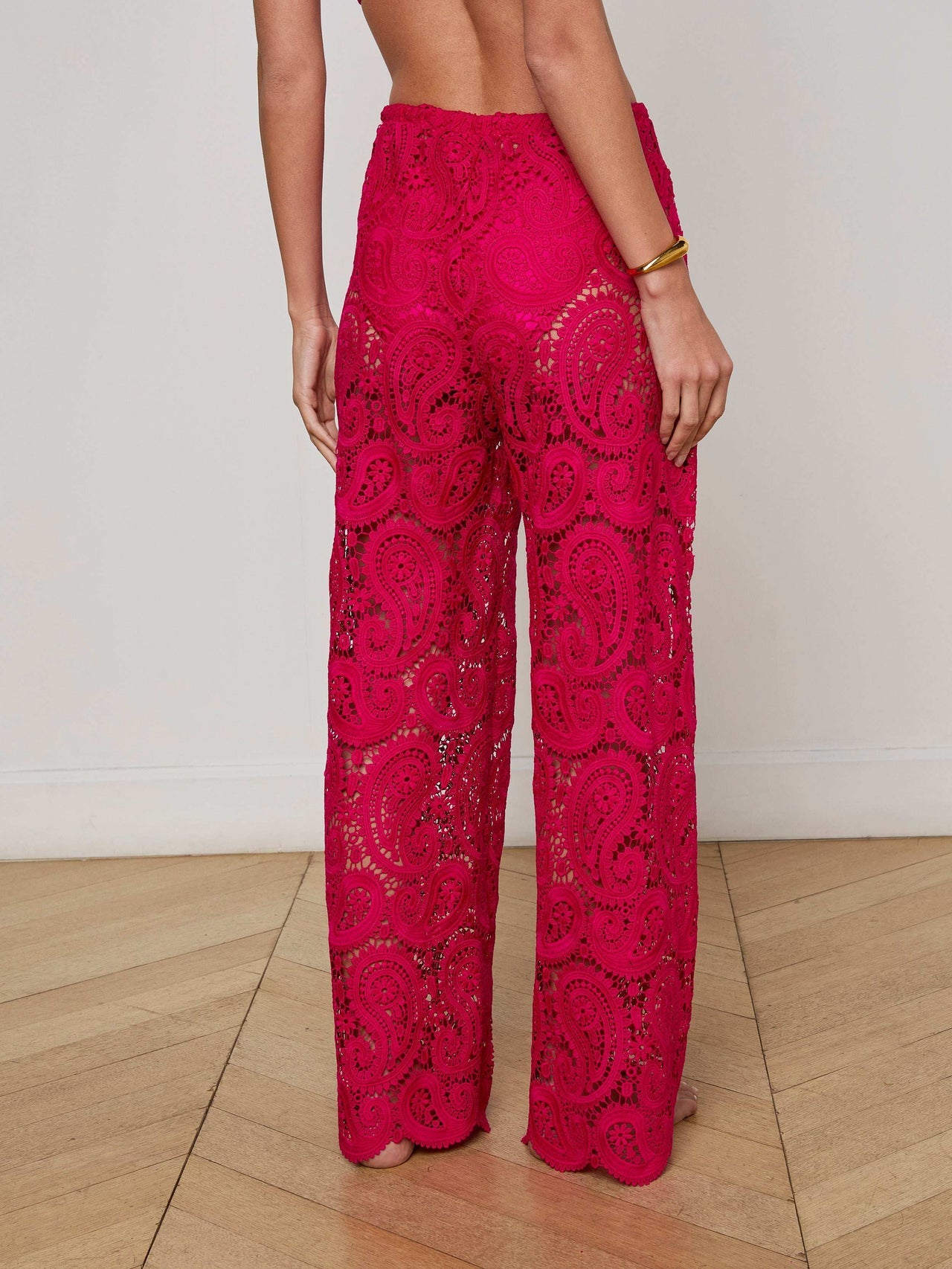 Geraldine Cover-Up Pant in Fuschia