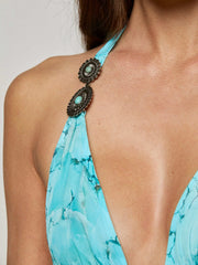 Umma Cover-Up Dress in Turquoise