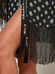 Caterina Cover-Up Kimono in Black