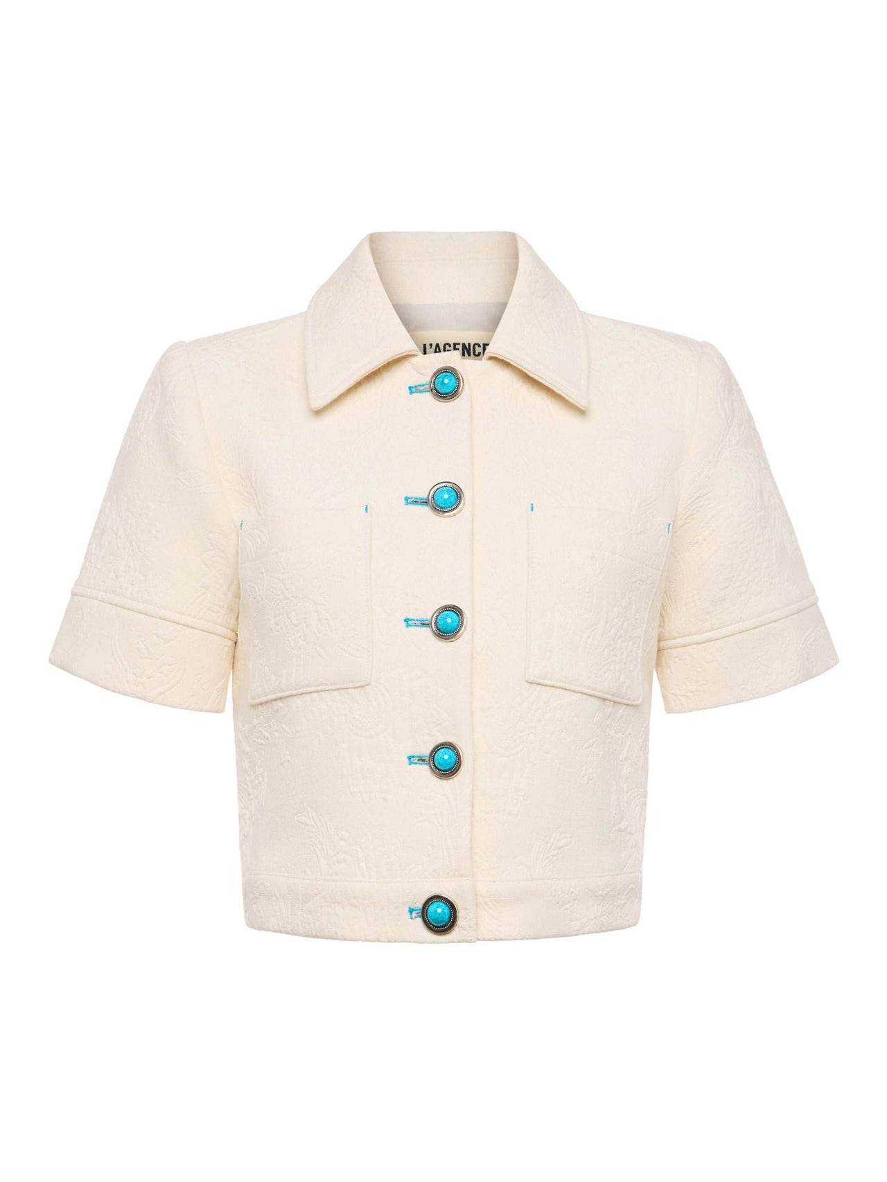 Chita Jacquard Jacket in Ivory