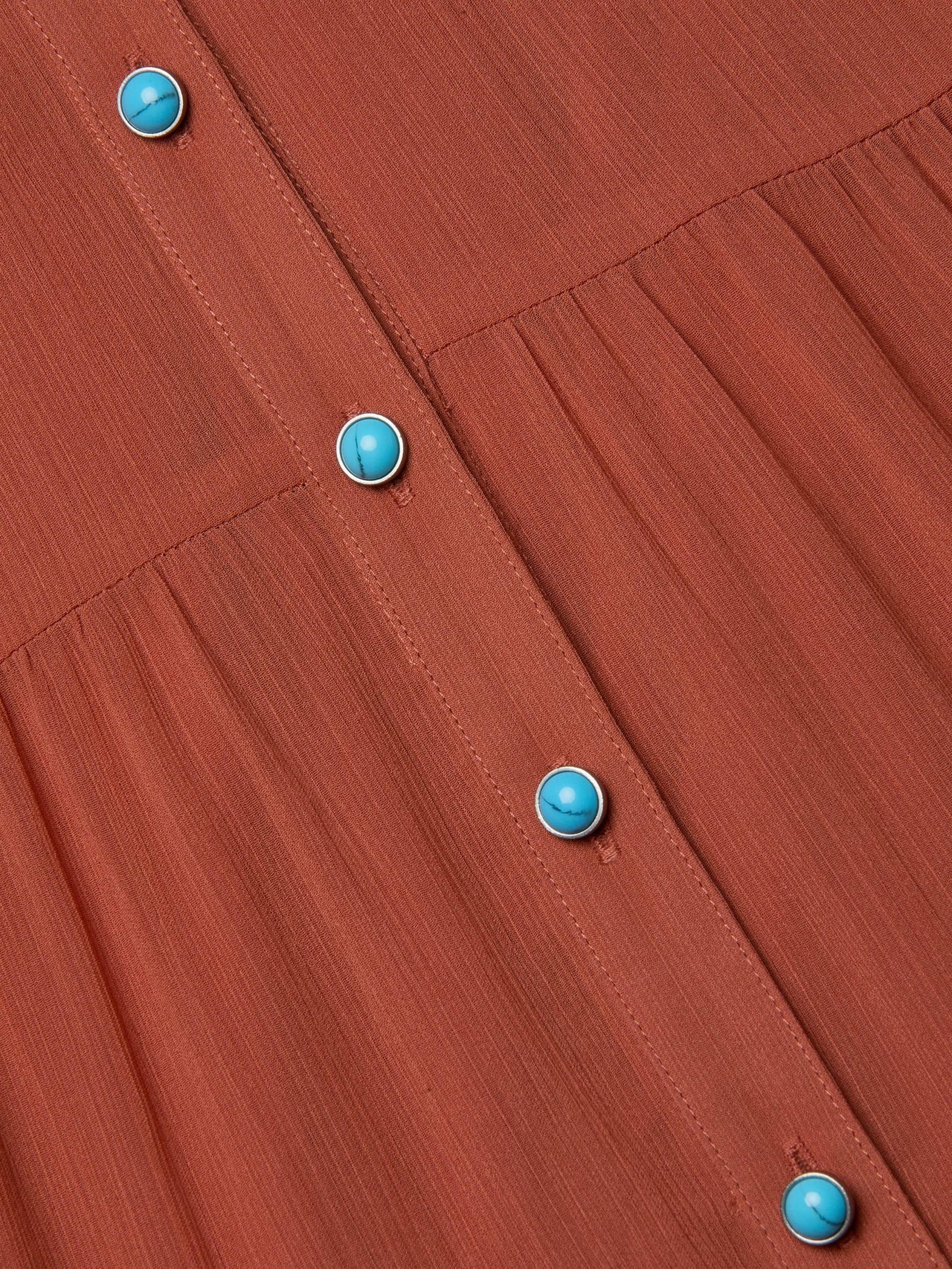 Seraphina Tiered Maxi Dress in Baked Clay