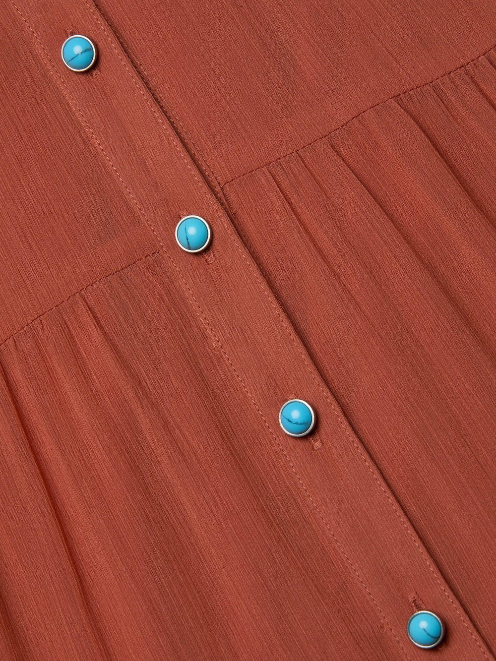 Seraphina Tiered Maxi Dress in Baked Clay
