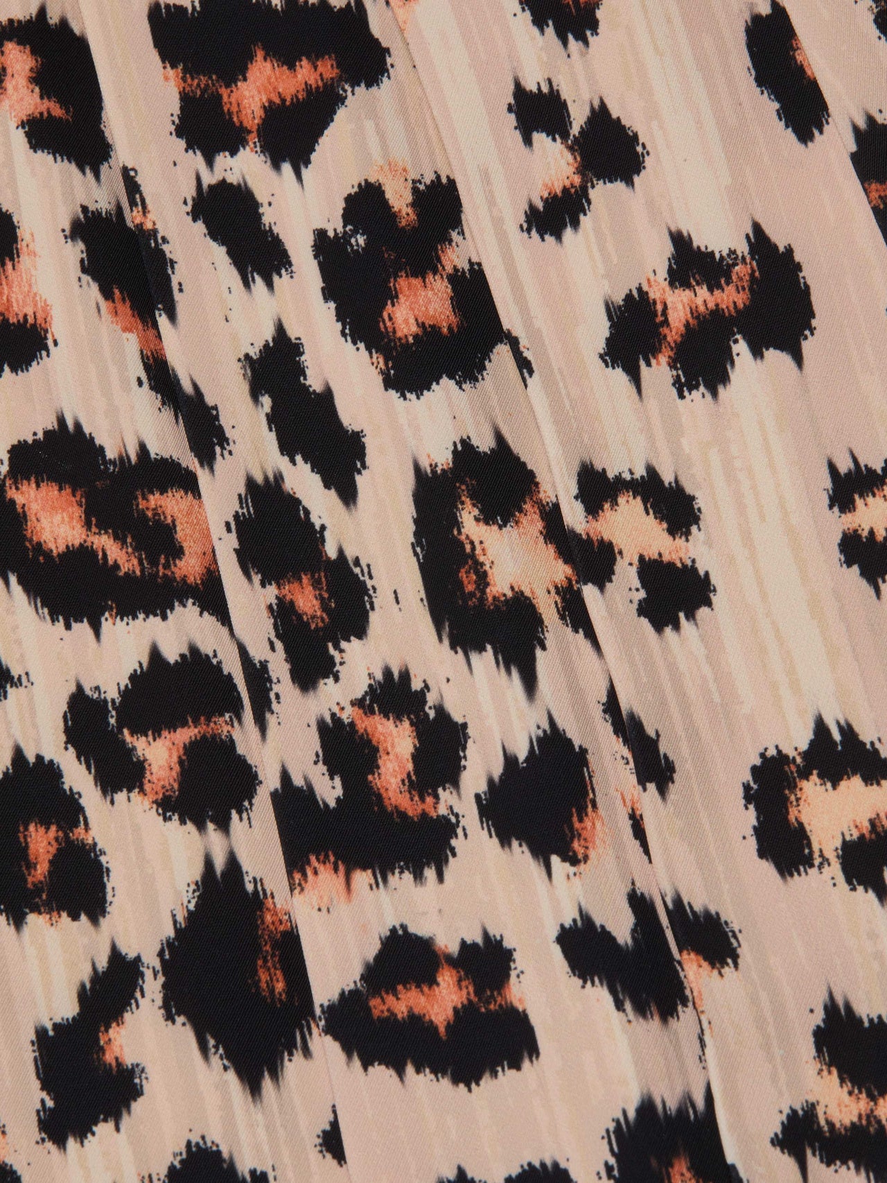 Nova Pleated Wide-Leg Pant in Tan Multi Ikat Leopard