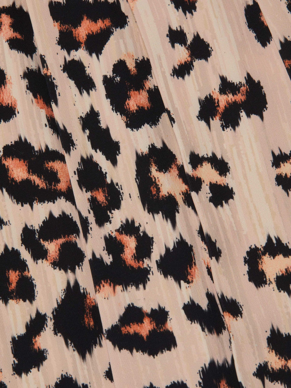 Nova Pleated Wide-Leg Pant in Tan Multi Ikat Leopard
