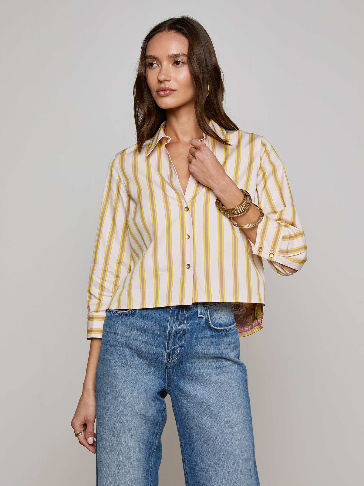 Fawn Desert Print Shirt in Multi Desert Landscape
