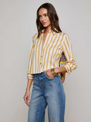 Fawn Desert Print Shirt in Multi Desert Landscape