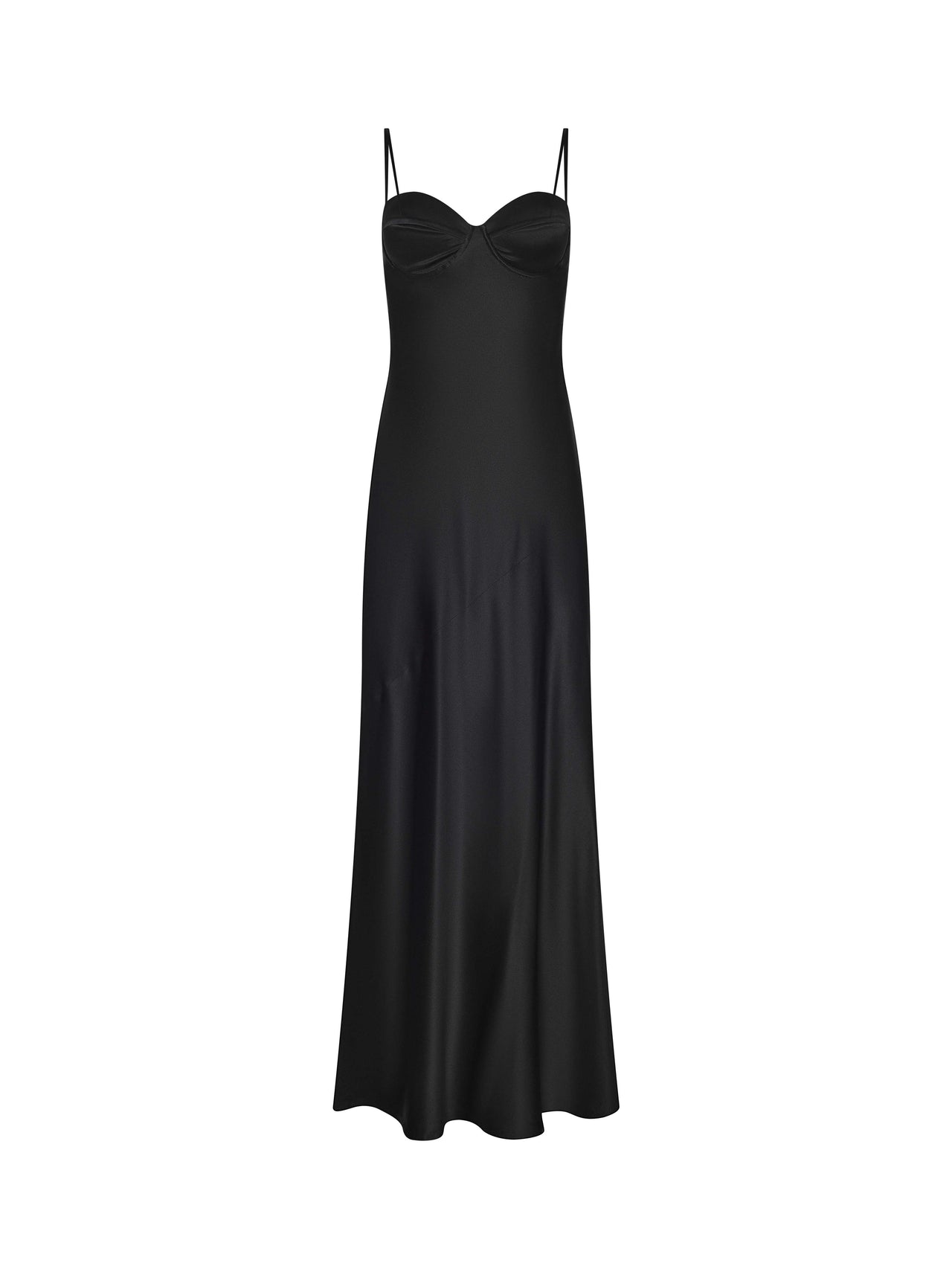 Sayla Silk Gown in Black