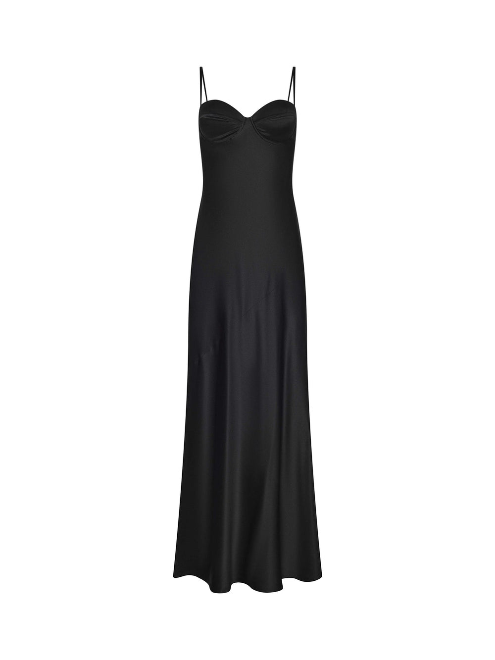 Sayla Silk Gown in Black