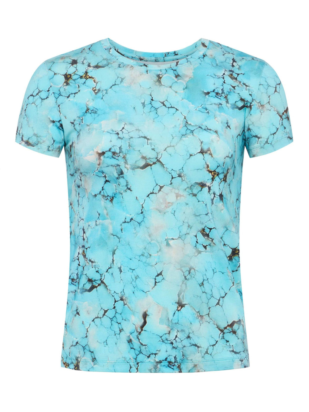 Ressi Fitted Tee in Multi Turquoise Stone