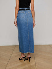 Rysa Jean Maxi Skirt in Woodrow