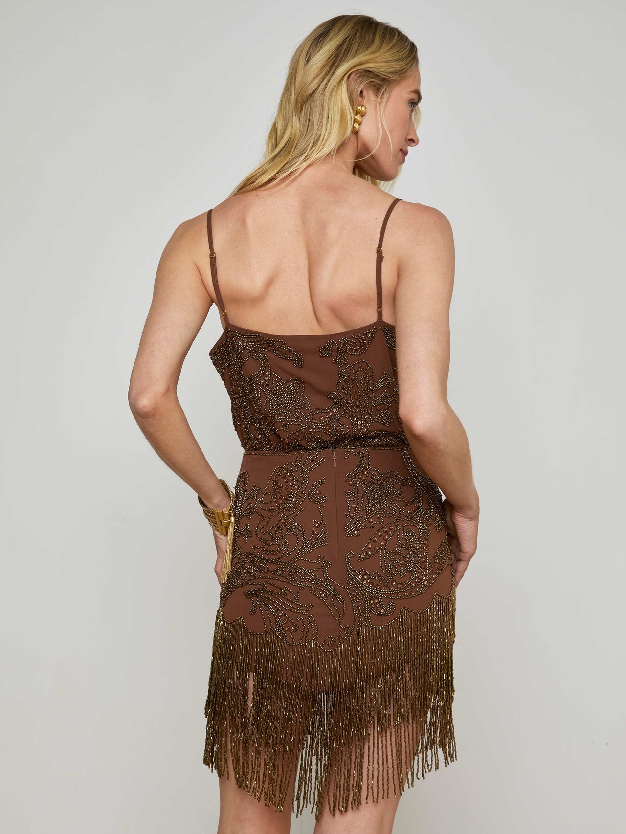 Kass Embellished Camisole in Pinecone