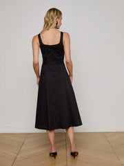 Tazia Midi Dress in Black