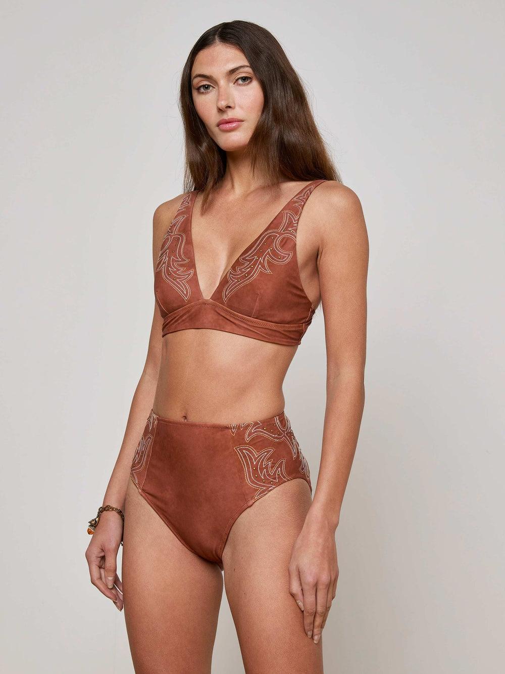 Lexie Bikini Top in Bronze
