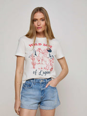 Eliza Graphic Tee in White