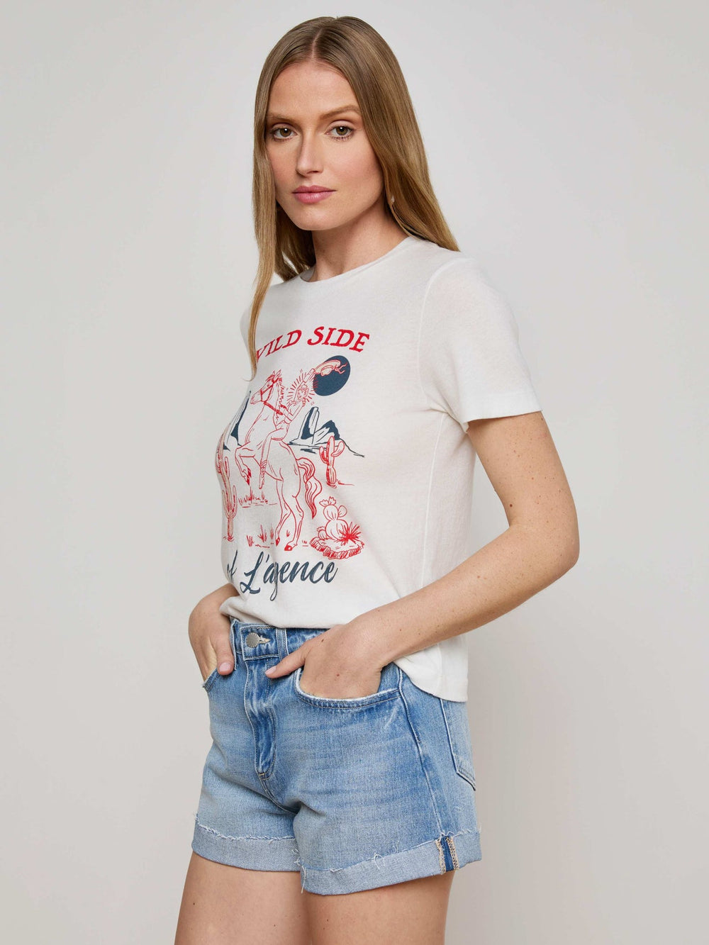 Eliza Graphic Tee in White