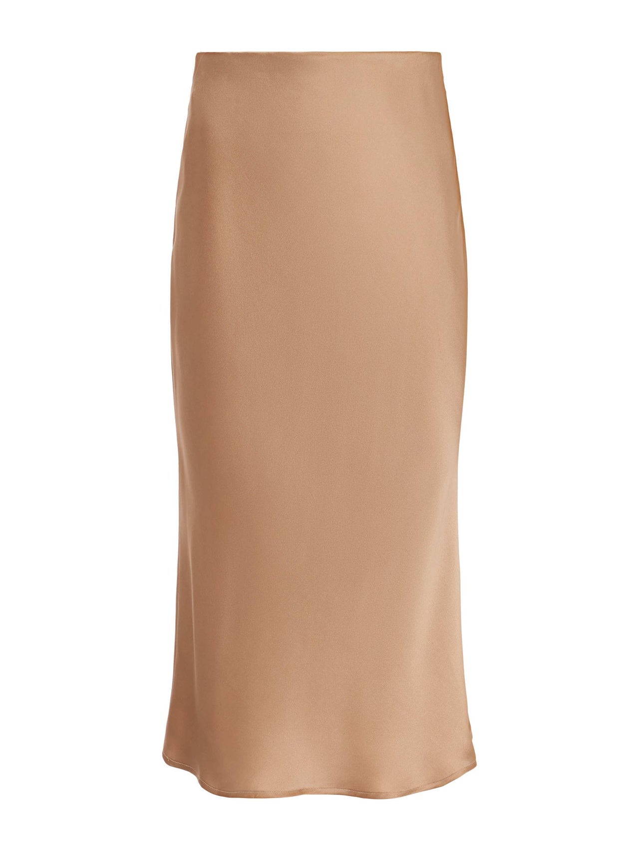 Perin Silk Midi Skirt in Dark Cappuccino